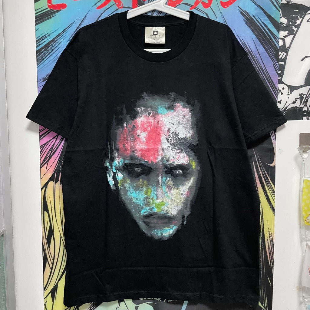 Music.Soul Camiseta Unissex Marilyn Manson Industrial Rock Vintage 100% algodão