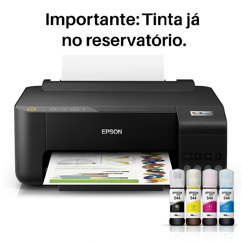 Impressora Epson EcoTank L1250 Wi-Fi Bivolt (C/ tinta no reservatorio)