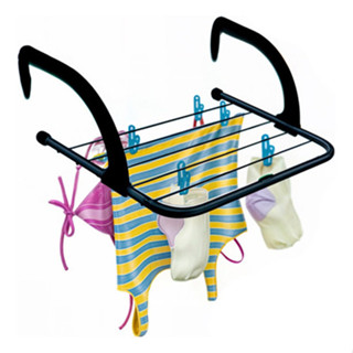 Varal Portátil Preto Secalux Portas Janelas Apartamentos Seca Roupa Pratico em Oferta na Shopee