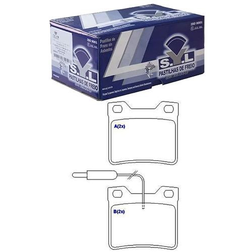 Pastilha De Freio Traseira - Sistema Teves - Vito 110 96 A 03 / Vito 113 96 A 03 / Vito 114 96 A 03 / Vito Bus 108