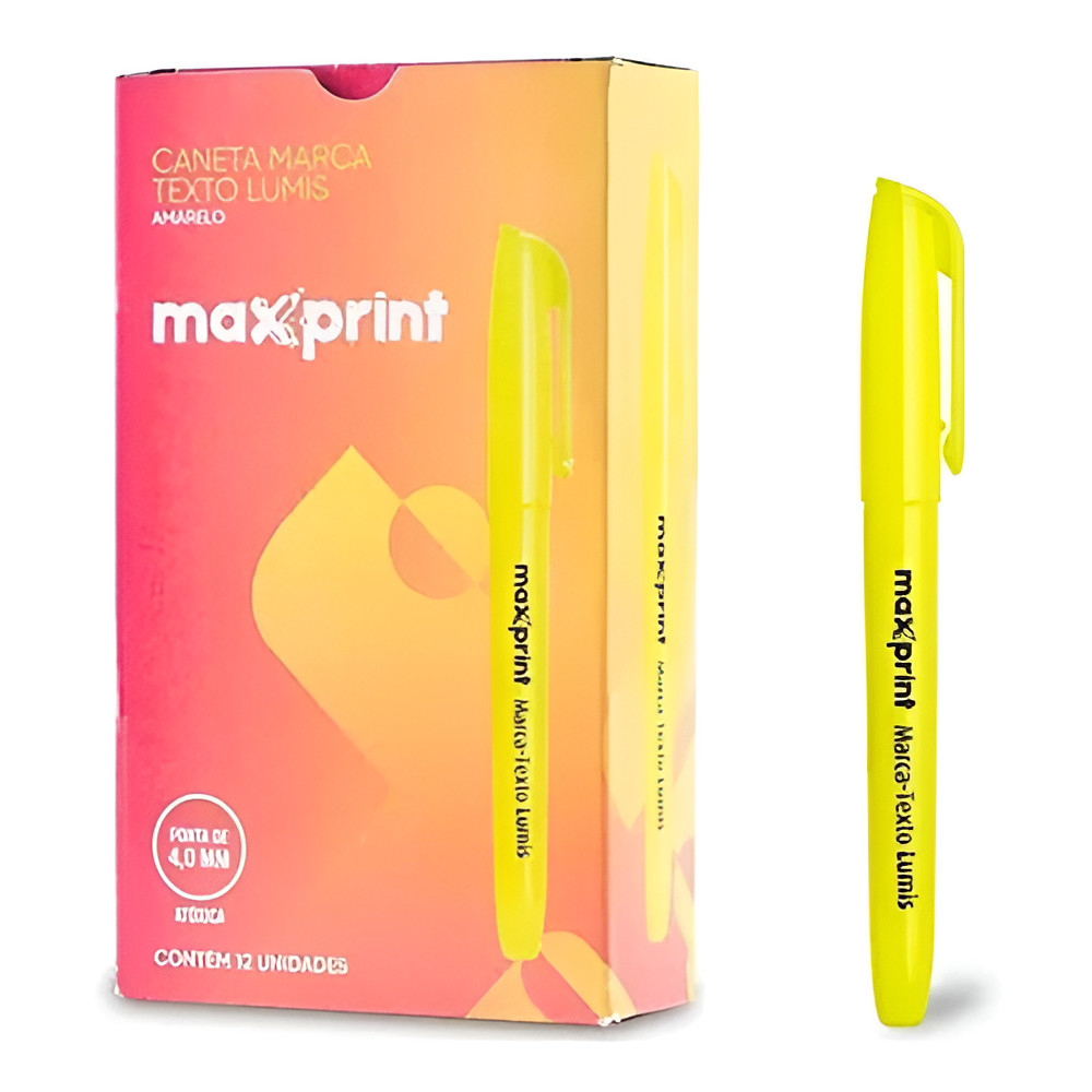 Caneta Marca Texto Maxprint