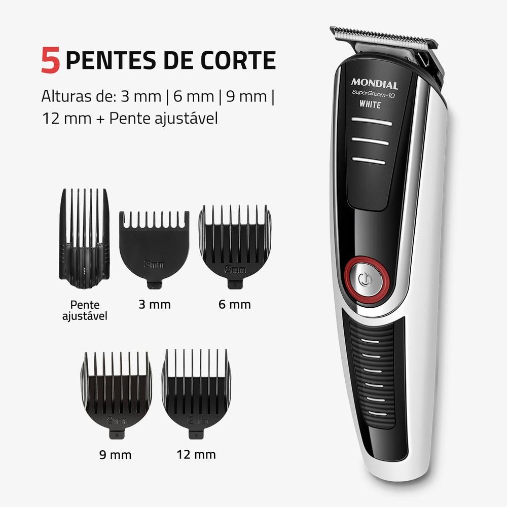 Aparador de Pelos BodyGroom 8 em 1 Mondial Painel Digital Bivolt – BG-08 · foto 2
