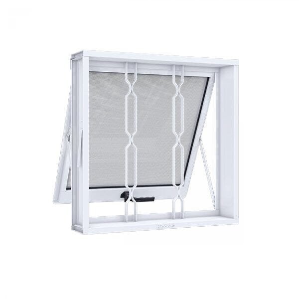 Janela de Aço Maxim-ar 60x80cm 1 Folha com Grade Mosaico Riobras Branco em Oferta na Shopee