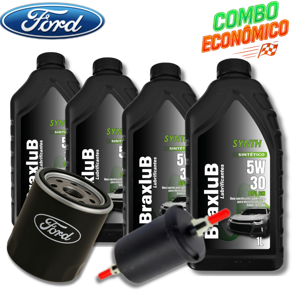 KIT REVISÃO TROCA DE ÓLEO 5W30 + FILTROS (ECOSPORT 1.6 2013 )