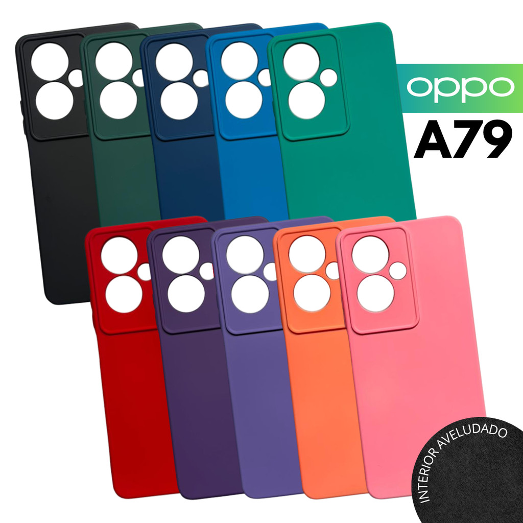 Capinha Aveludada Para Oppo A79 - Capa Silicone Premium em Oferta na Shopee