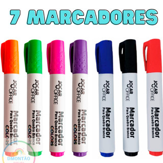 Caneta Marcador Para Quadro Branco Jocar Office- 7 Pincel Marcadores em Oferta na Shopee