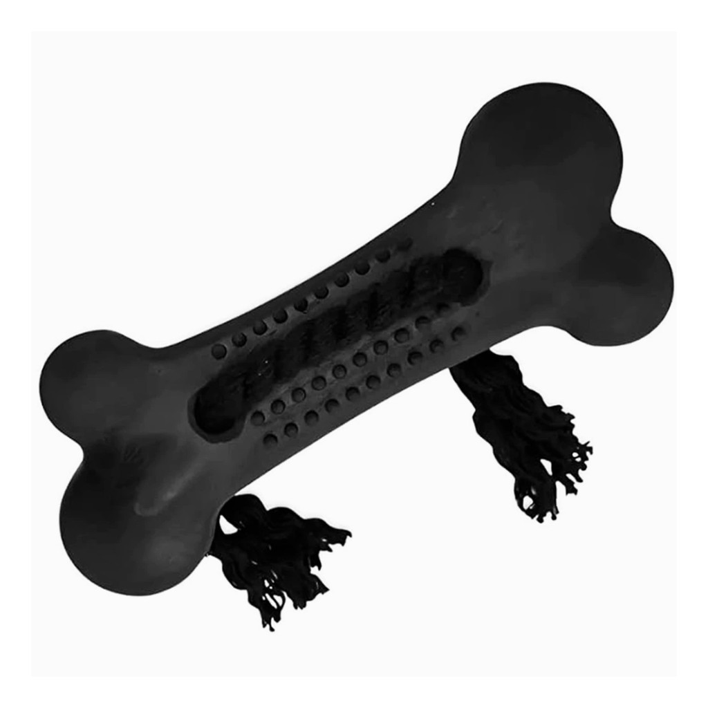 Osso Higiênico Com Corda Brinquedo Mordedor Dental BLACK Para Cães em Oferta na Shopee