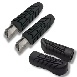 Kit Pedaleira Traseira + Borracha do Estribo Honda CG 160 Titan Fan Start – Completo com Parafusos