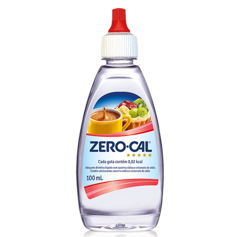 Adoçante líquido 100ml Sacarina Zero Cal