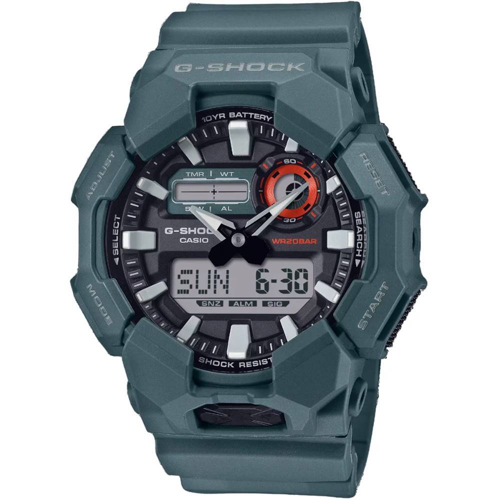Relógio Casio Masculino Ref: Ga-010-2adr G-Shock Anadigi Verde Petróleo