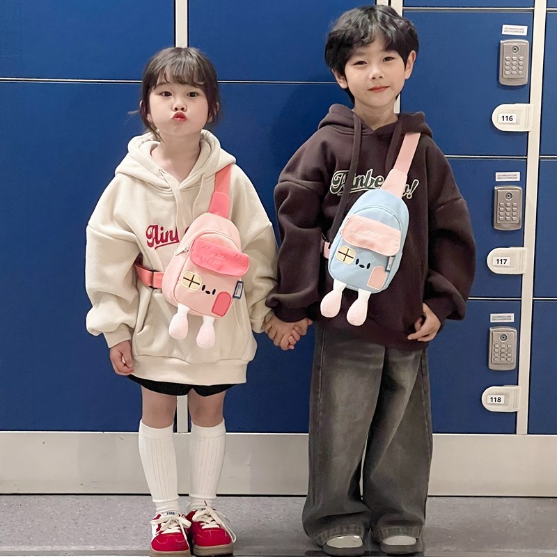 Crianças sacos bonito dos desenhos animados moda bebê saco de peito meninos moda primavera viagem meninas mudança Cross-
