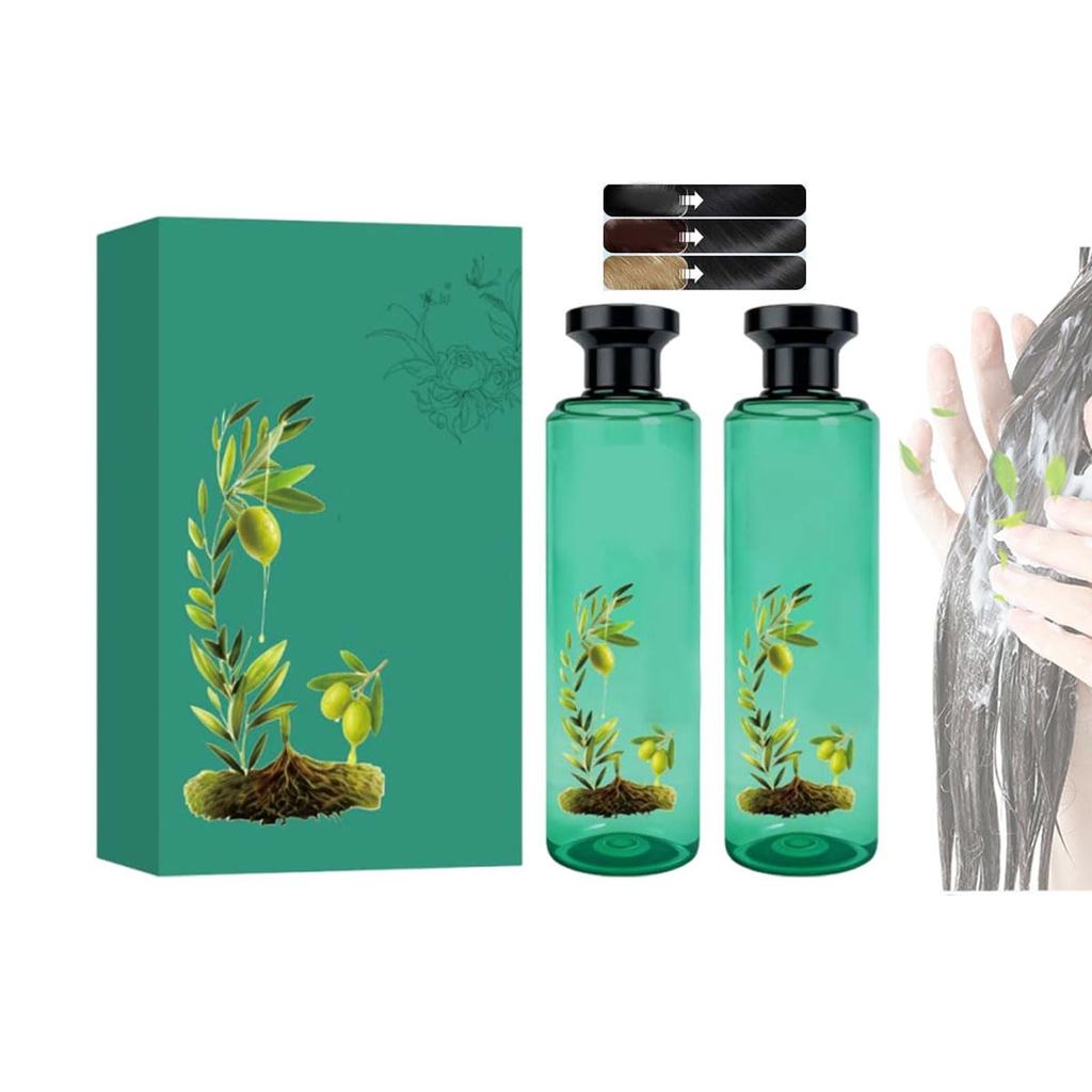 Óleo Essencial Botânico de Longa Duração, Fórmula Suave de Longa Duração, Conjunto de Coloração Capilar à Base de Planta