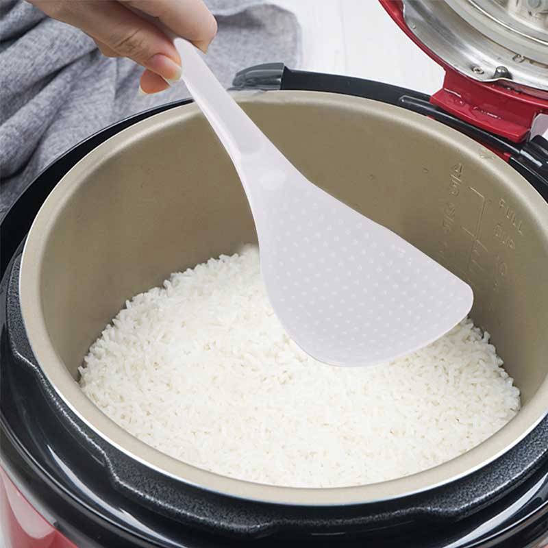 TSBR 2 Unidades De Cozinha Não Sti Arroz Pá Colheres De Rolo Manual Refeição De Plástico Transparente .