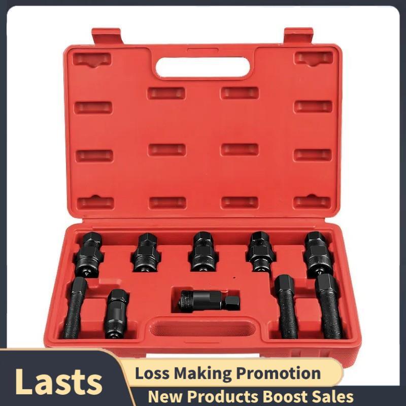 Kit De Desmontagem De Chave De Volante De 10 Peças Em Aço Carbono Para Mecânica-Conjunto De Ferramentas De Reparo De Mot