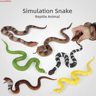 Figuras De Ação De Cobra JUNYUE , Modelo Educacional De Cascavel De Animal Réptil , De Simulação Python