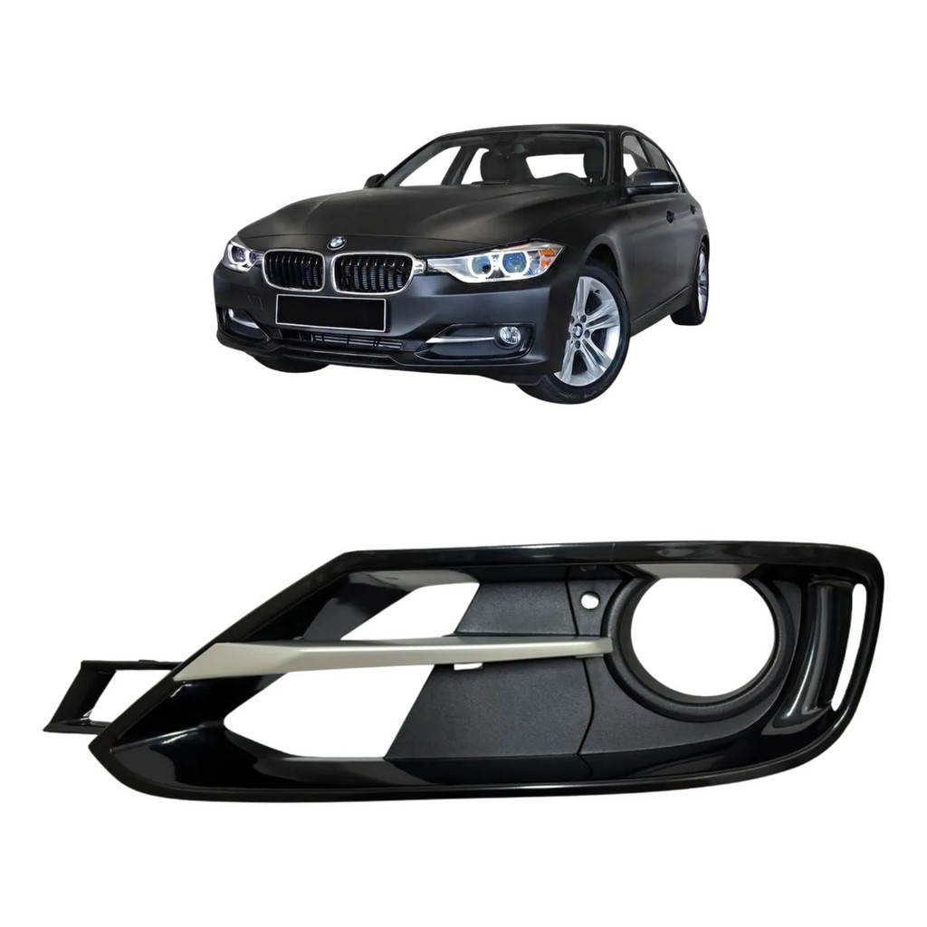 Moldura Grade Farol Milha Bmw F30 320i 328i 2013 2014 2015 Esquerdo Motorista