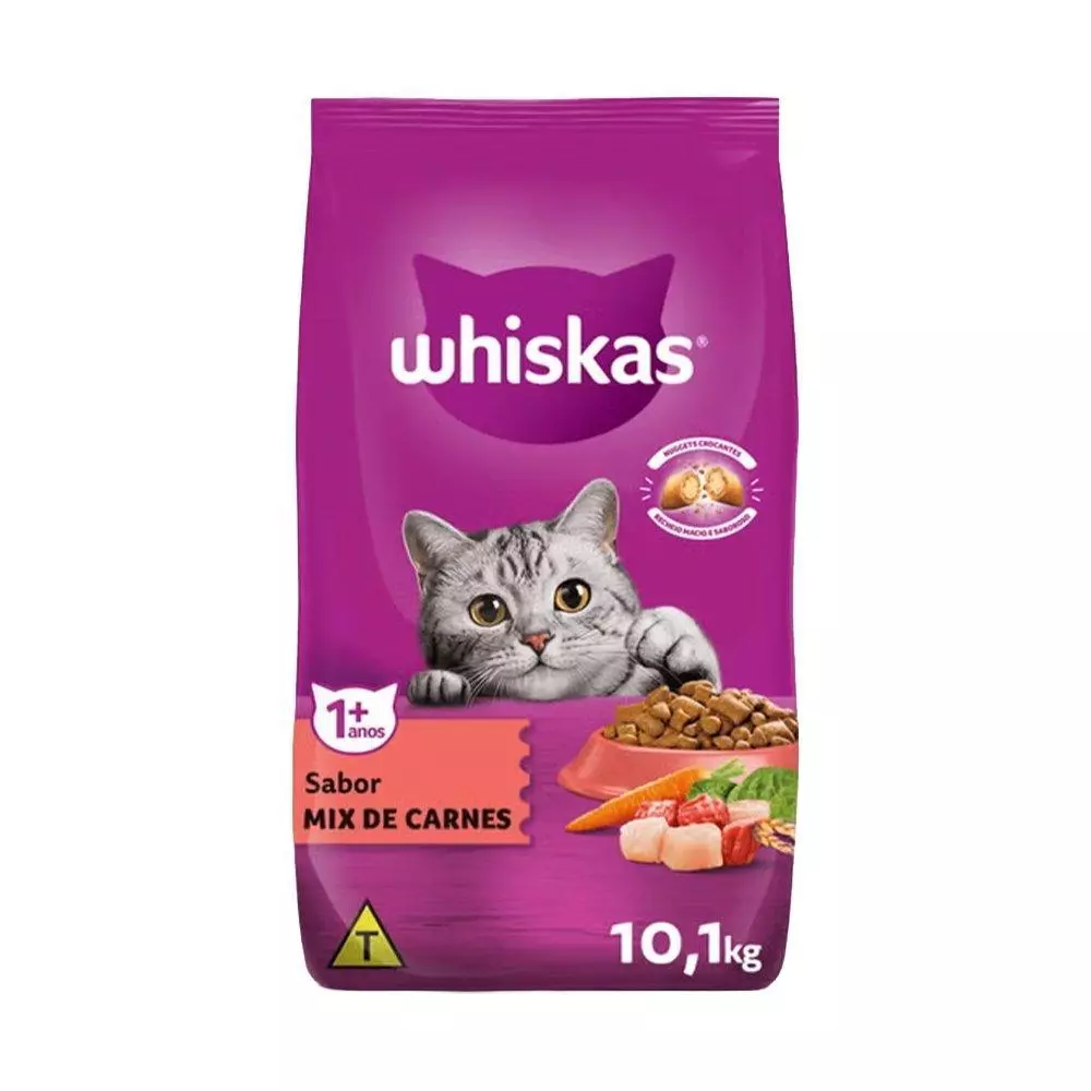 Ração Whiskas Adulto Mix De Carnes 10,1kg