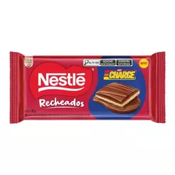 Chocolate Nestlé Charge Recheado Tablete 90g - Embalagem com 14 Unidades