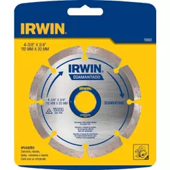 Disco de Corte Irwin Diamantado Segmentado 110mmX20mm