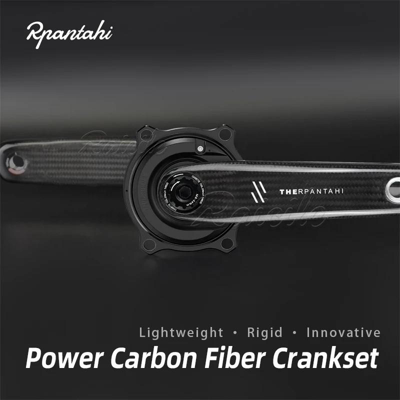 Pedaleira De Fibra De Carbono Para Bicicleta De Estrada RPANTAHI , Ultraleve Com Medidor De Potência PP5 , Freios A Disc