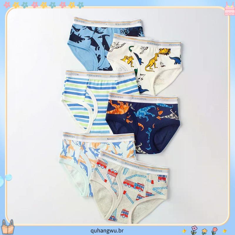 cueca infantil menino cueca box infantil Cuecas infantis Europeu e Americano fio de algodão bebê meninos cueca para cria