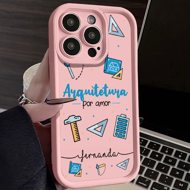 Capinha anti impacto de Arquitetura por amor para Samsung A14 A54 A32 A23 A03 A13 A04 A04E M11 A05 A05S A72 Case