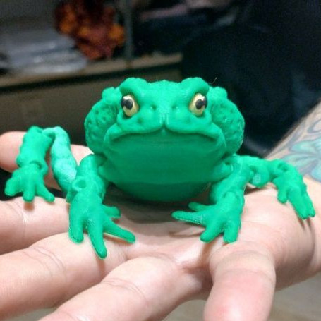 Criaturas Articuladas, Brinquedos Articulados, Animais Articulados - Sapo Cururu