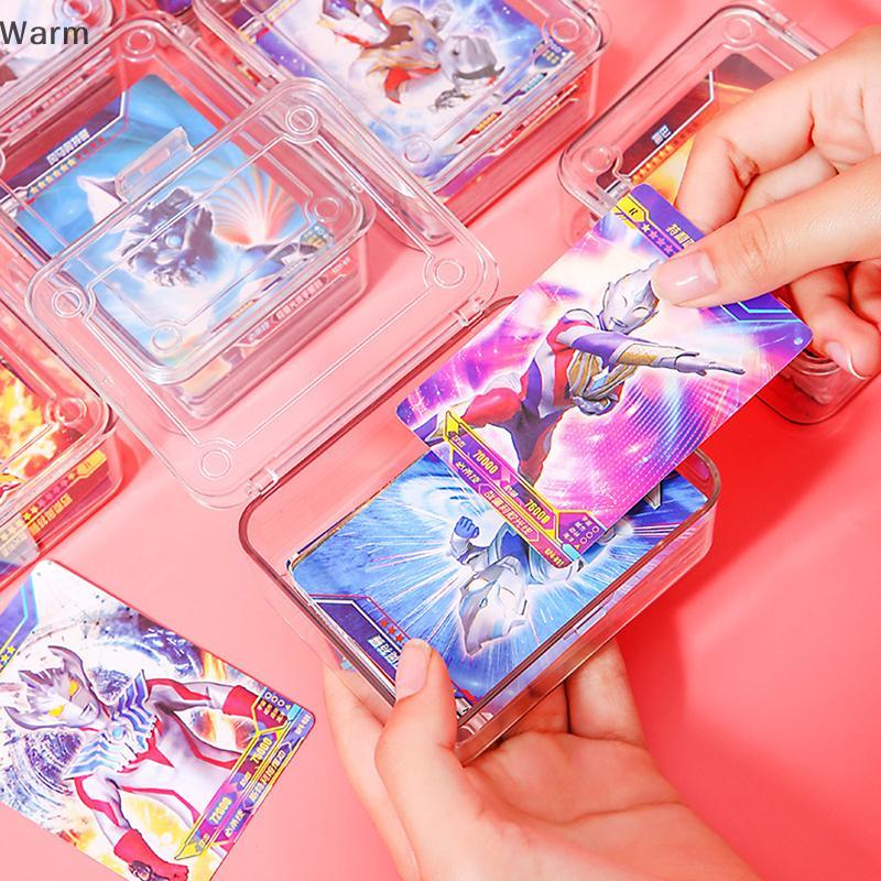 Quente Transparente Ídolo Kpop Estrela Caixa De Armazenamento De Fotos Com Tampa Flip Photocards Titular Pequeno Cartão