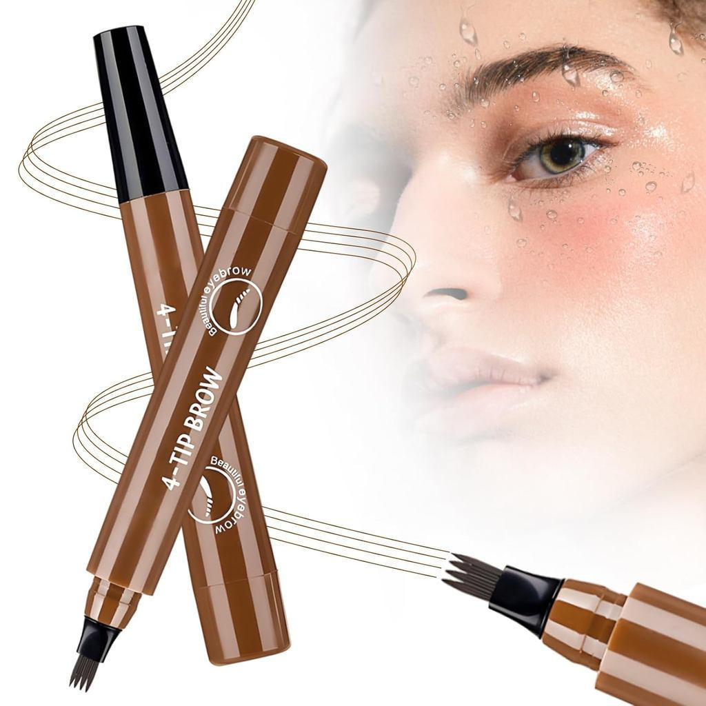 Lápis de Sobrancelha para Microblading para Mulheres, Novo 2026, Caneta de Tatuagem de Sobrancelha 3D com Ponta Fina par