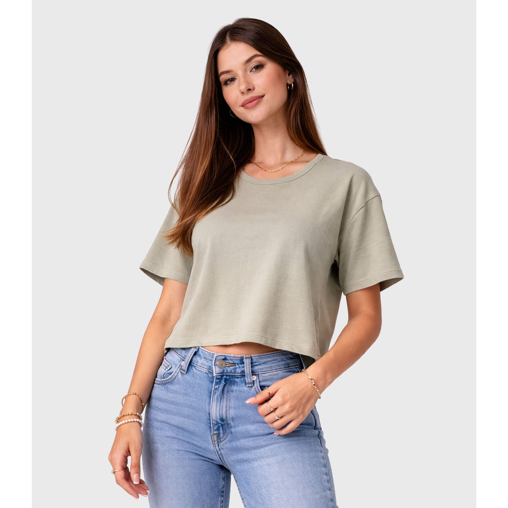 Blusa Feminina Em Malha Poliéster Infinita Cor Verde
