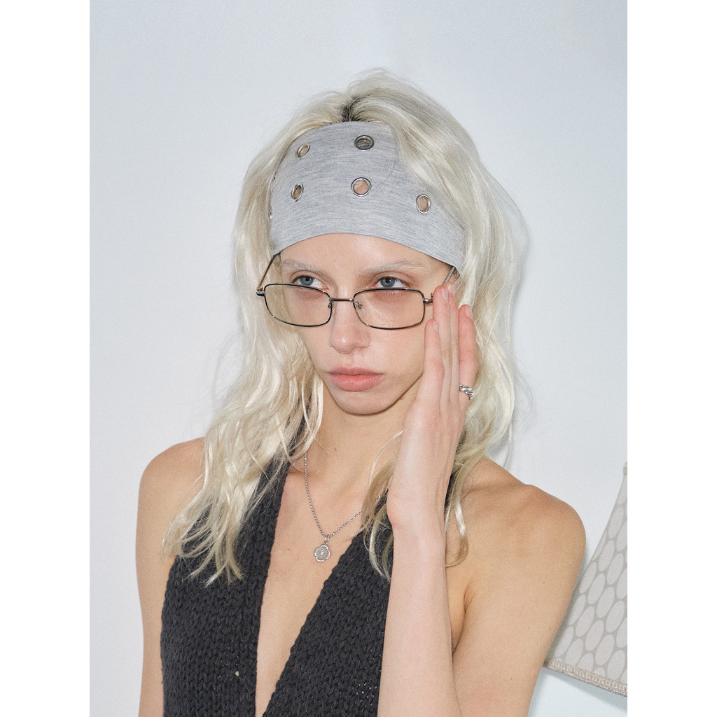 Zheng Million moda arma Metal ar olho elástico bandana único legal estilo picante bandana na moda malha acessórios de ca
