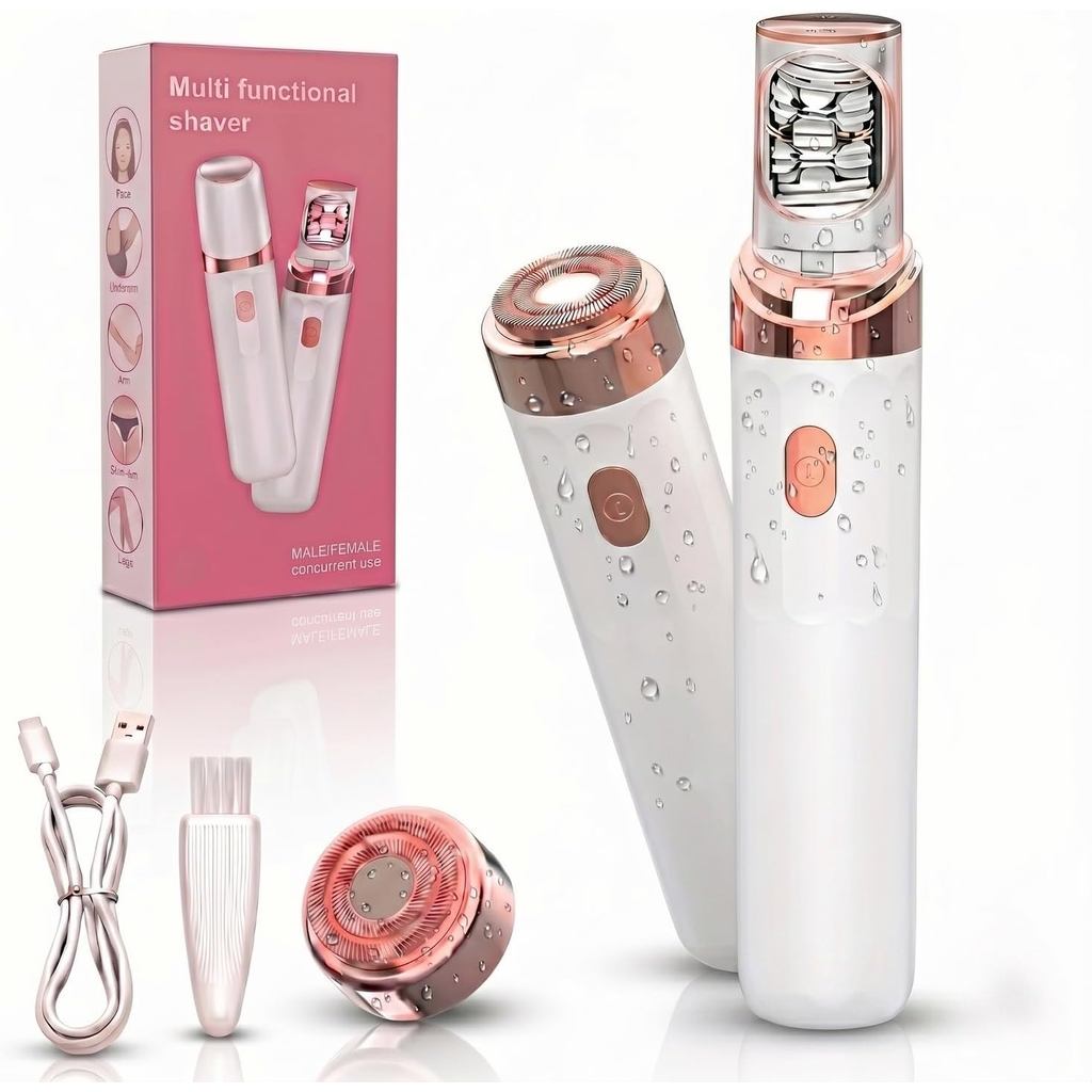 EpilPro3.0Epilador Facial Feminino, 2 em 1 Removedor de Pelos Faciais e Barbeador para Mulheres—Epilador Facial Elétrico