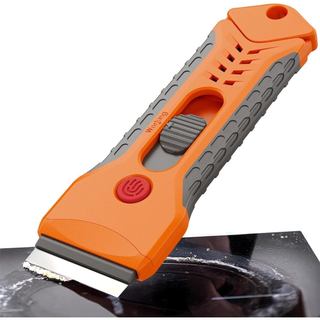 Ferramenta de Limpeza Anti-riscos para Forno, Vidro de Fogão e Cooktop com Caixa de Armazenamento, 15 Unidades de Reposi