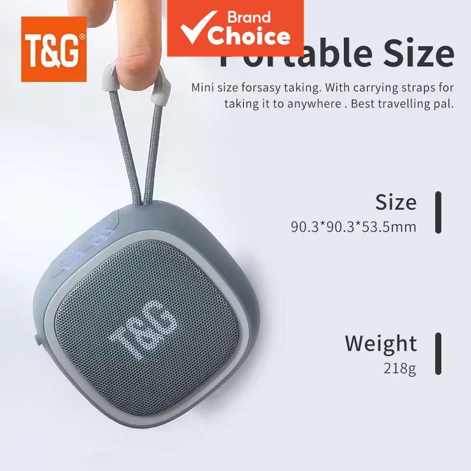 T&G TG659 Caixa de Som Bluetooth Portátil, Reprodução Multimodal (Bluetooth/TF/USB/FM) com Qualidade de Áudio Clara,