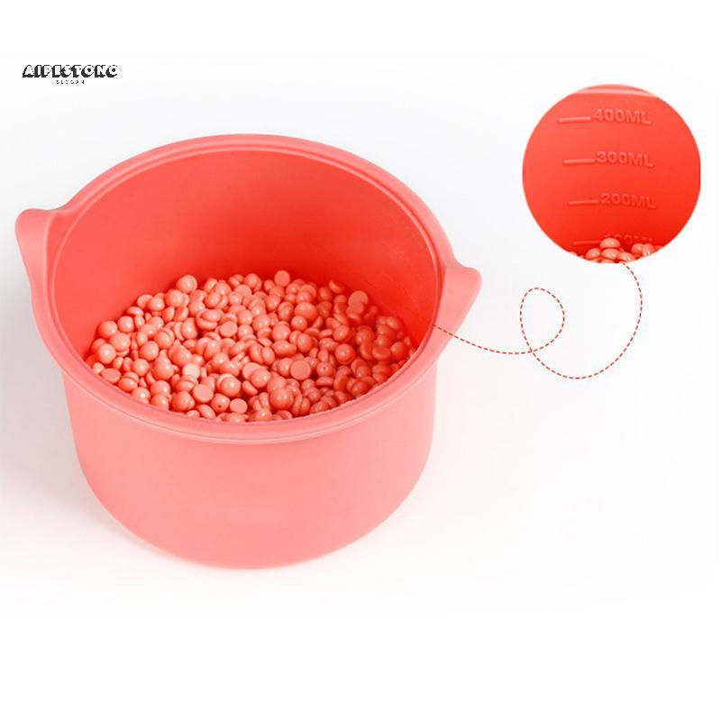 400ml Aquecedor De Cera Resistente Ao Calor Substituição Tigelas De Silicone Remoção Do Cabelo Não-Sti Pan Fácil De Limp