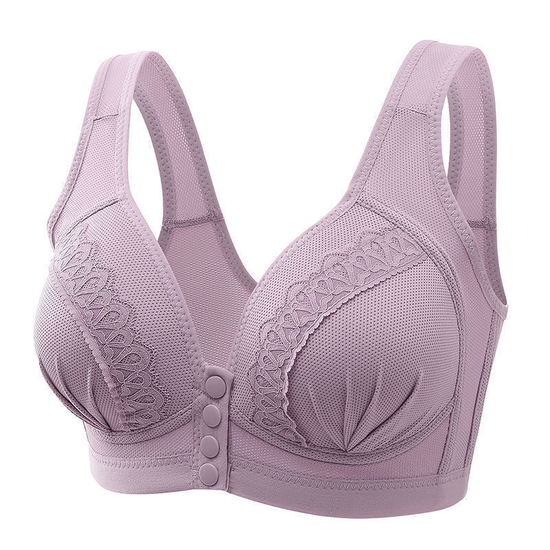 Sutiã de amamentação plus size mais vendido, com fecho frontal, respirável e confortável, sem aro e com efeito push-up, 