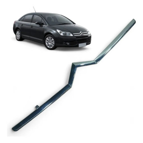 Friso Cromado Parachoque Citroën C4 Heatch Sedan 2007 A 2013 Prateado