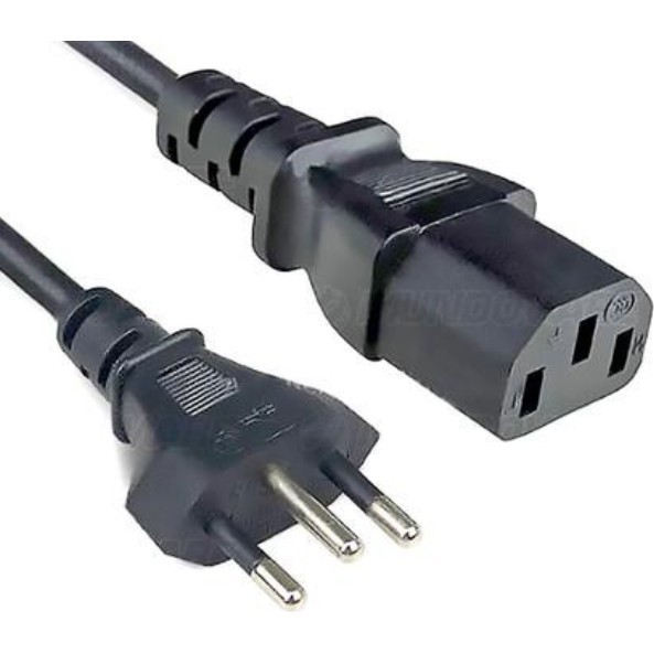 Cabo Força PC Tripolar Para Fonte Monitor Pc 1,5 2 3 E 5 Metro 10A Bivolt 110V 220V
