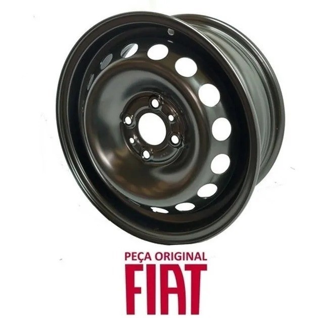 Kit 2 Rodas de Ferro Aro 14 Fiat