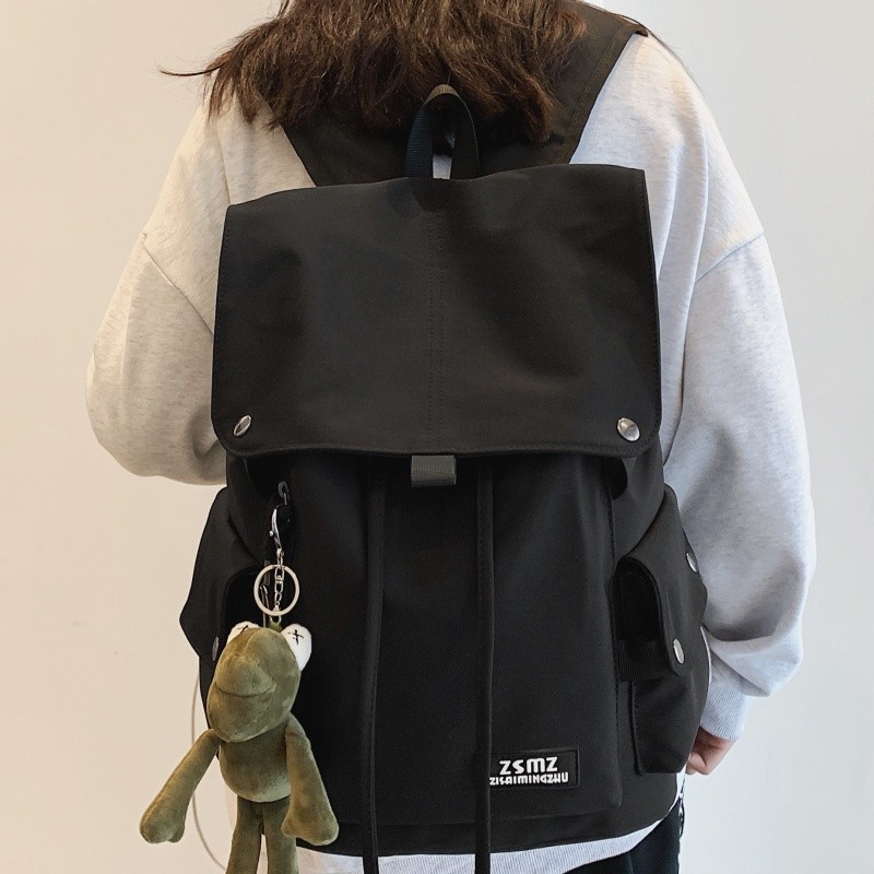 Mochila masculina mochila estudante universitário mochila masculina ins na moda viagem lazer lona grande capacidade saco