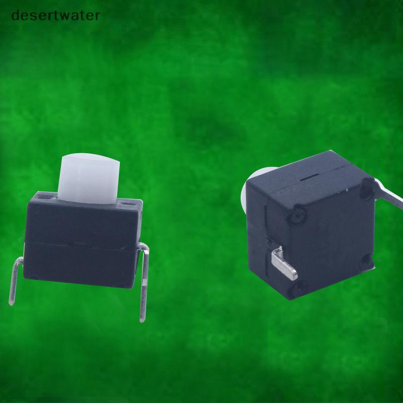 Dwbr 10 Peças 8 * 9.5MM 2 Pinos Liga/Desliga Interruptores De Botão Elétrico Redefinição Manual Auto-Perda Micro Lantern