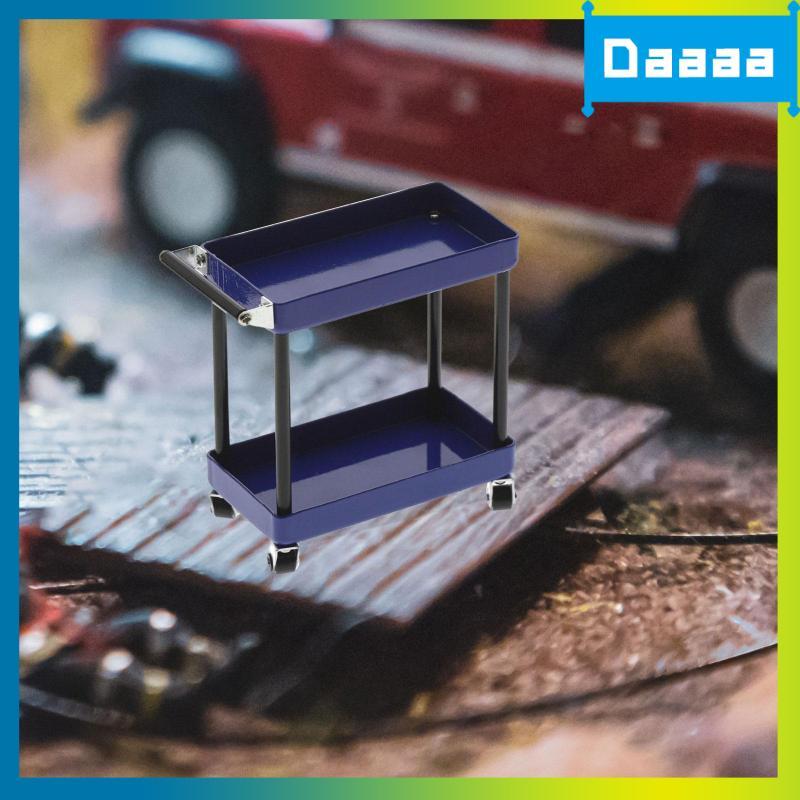 [Zzxitwyq] Carrinho De Ferramentas RC Novidade Rack De Metal Para Oficina De Garagem De Carro Preto
