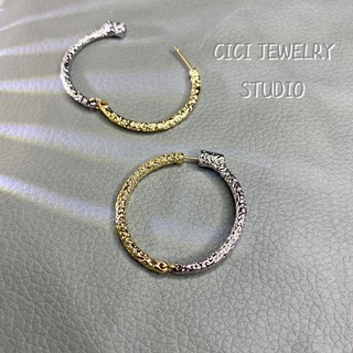 CICI novo estilo de Metal ouro prata cor combinando Designer Lava sentir simples moda Retro europeu americano brincos fe