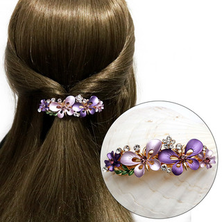 Acessórios de cabelo cocar coreano strass grampo de cabelo clipe superior clipe Horizontal feminino arco rabo de cavalo 