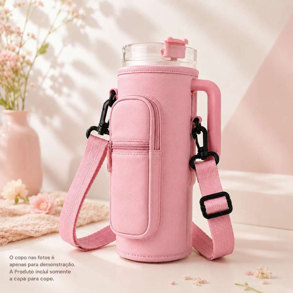 Bolsa Transversal Multifuncional Para Garrafa de Água Para Celular Chaveiro Com Alça De Ombro Ajustável CYC90711#