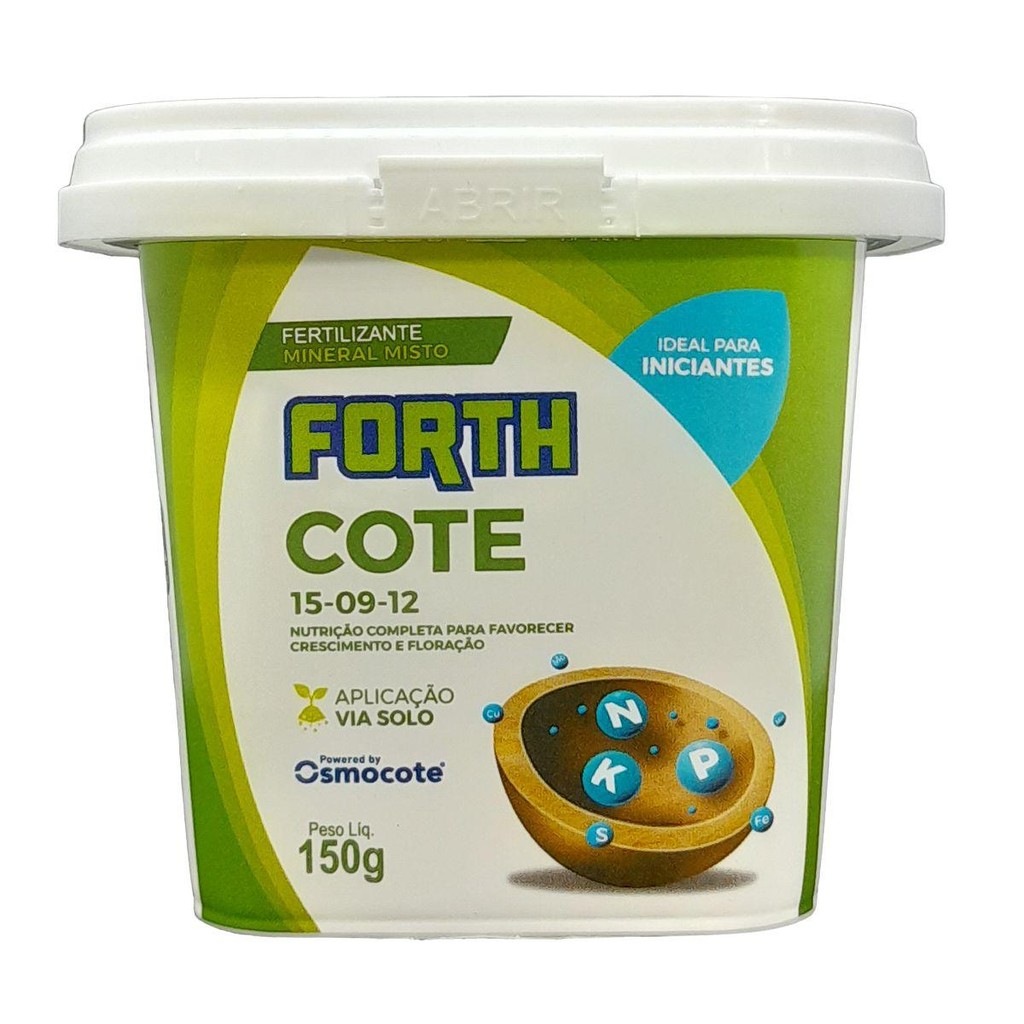 Adubo Fertilizante Forth Plus Osmocote Cote 15-09-12 150g