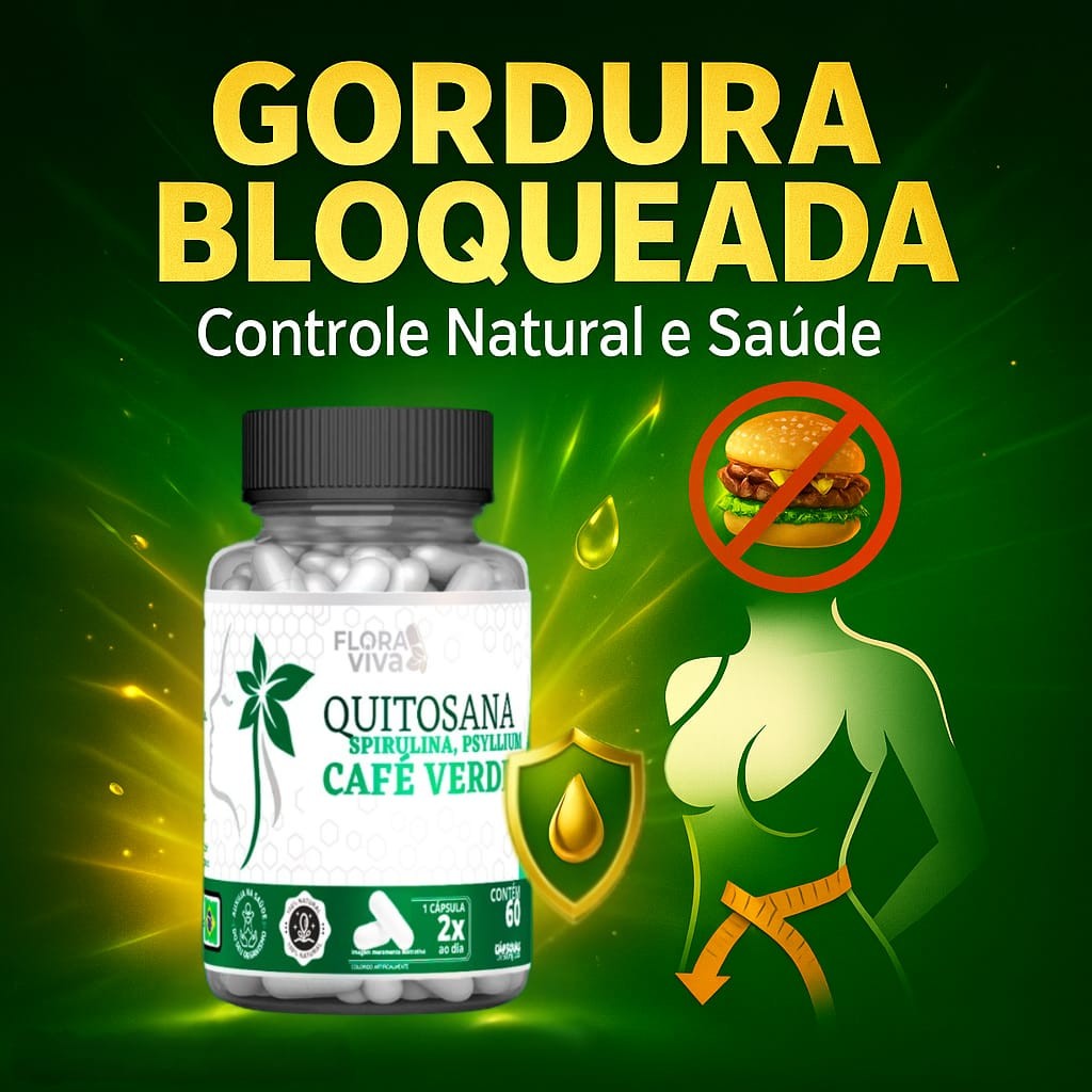 Quitosana, Espirulina, Psyllium e Café Verde | Saúde e Energia | Original