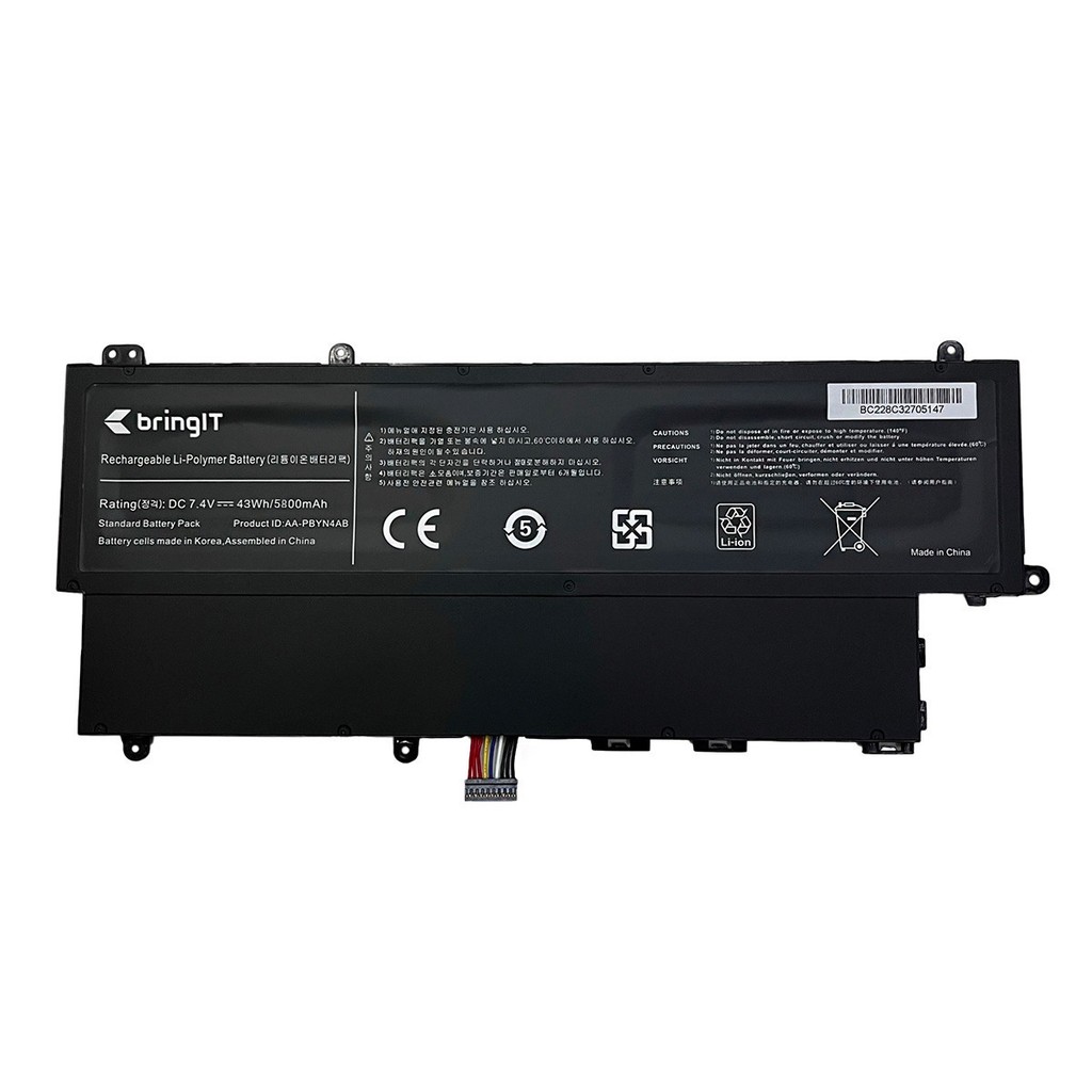 Bateria Samsung 7.4v 43w 5800mAh Np530U3B Np530U3C Np535U3C AA-PBYN4AB AA-PLWN4AB BA43-00336A (BB11-SS017)
