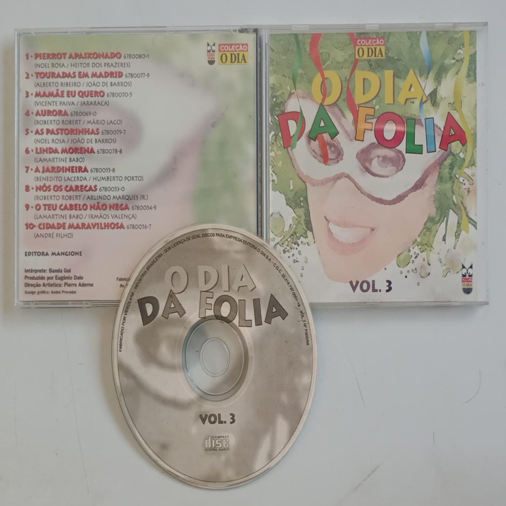 CD VÁRIOS ARTISTAS O DIA DA FOLIA 3 - COLEÇÃO O DIA