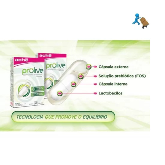 Prolive Suplemento Alimentar Probiótico 30 Cápsulas